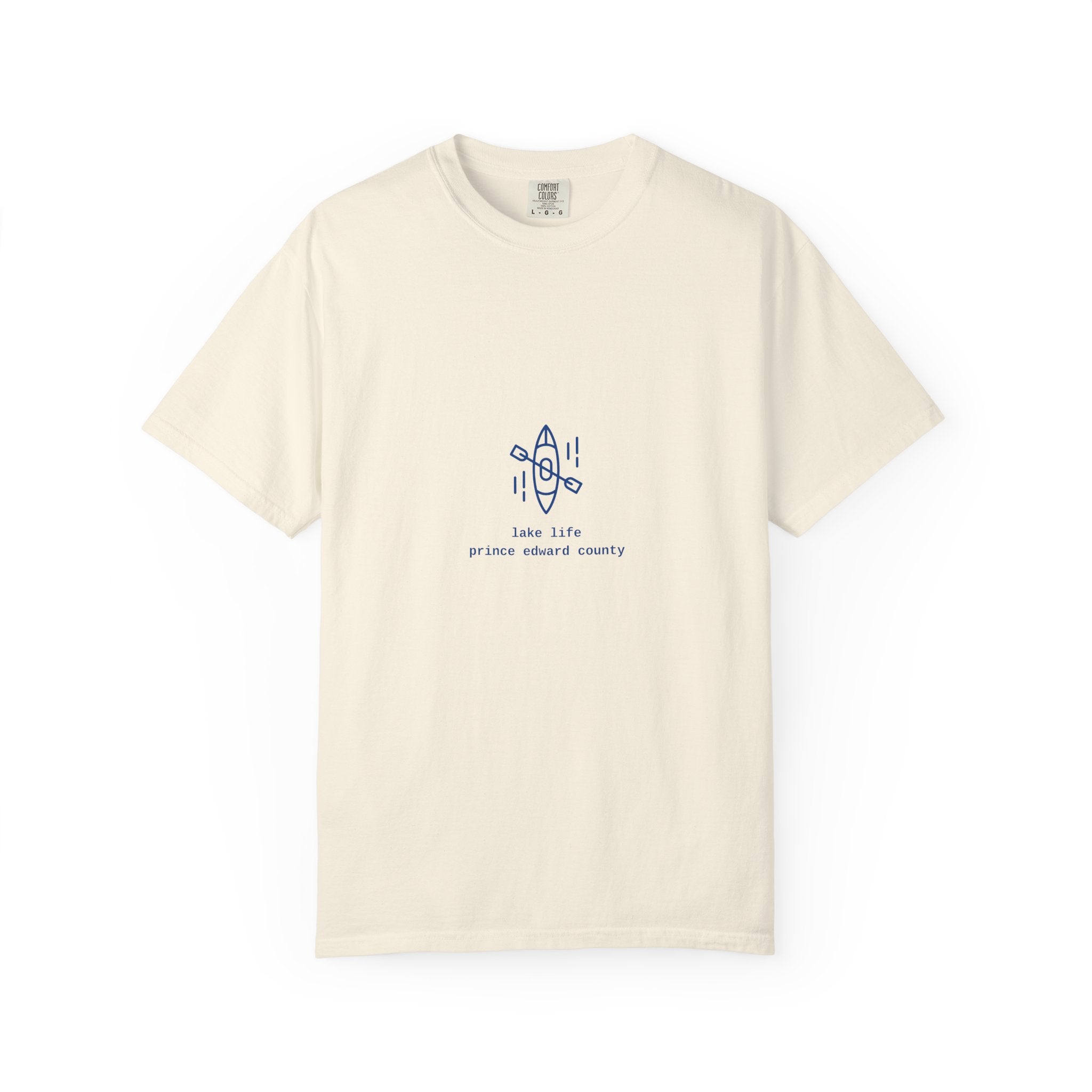 Lake Life Kayak T-Shirt — Small Chest Kayak Graphic