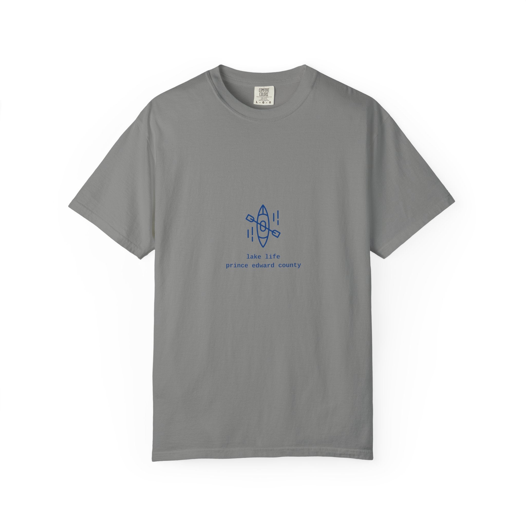 Lake Life Kayak T-Shirt — Small Chest Kayak Graphic
