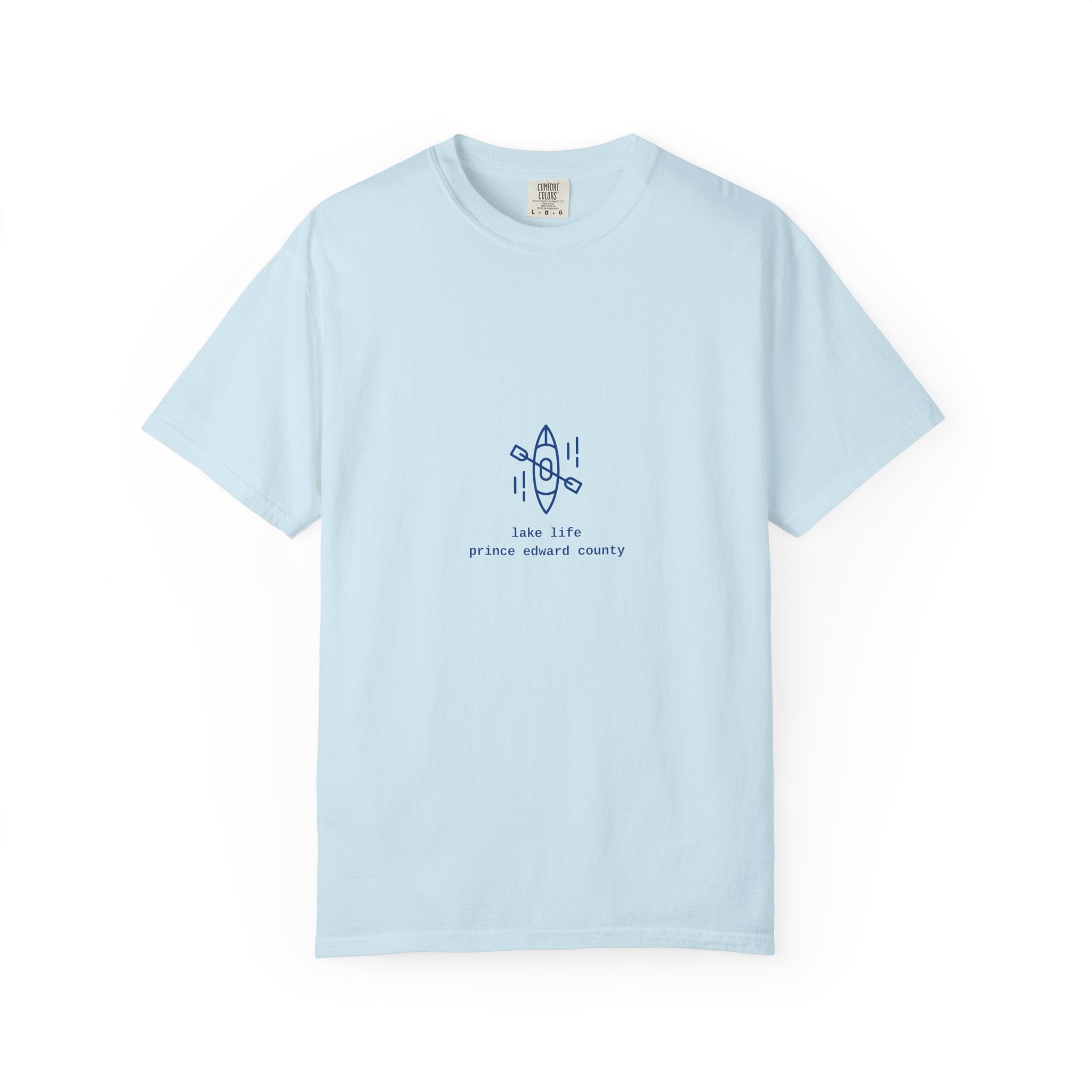 Lake Life Kayak T-Shirt — Small Chest Kayak Graphic