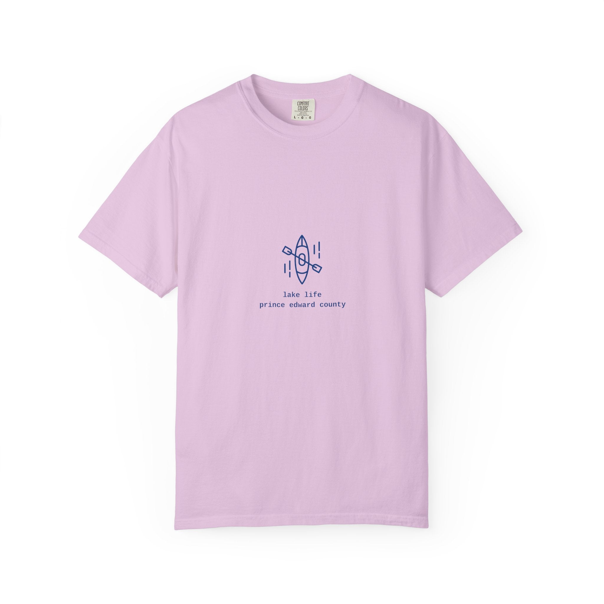 Lake Life Kayak T-Shirt — Small Chest Kayak Graphic