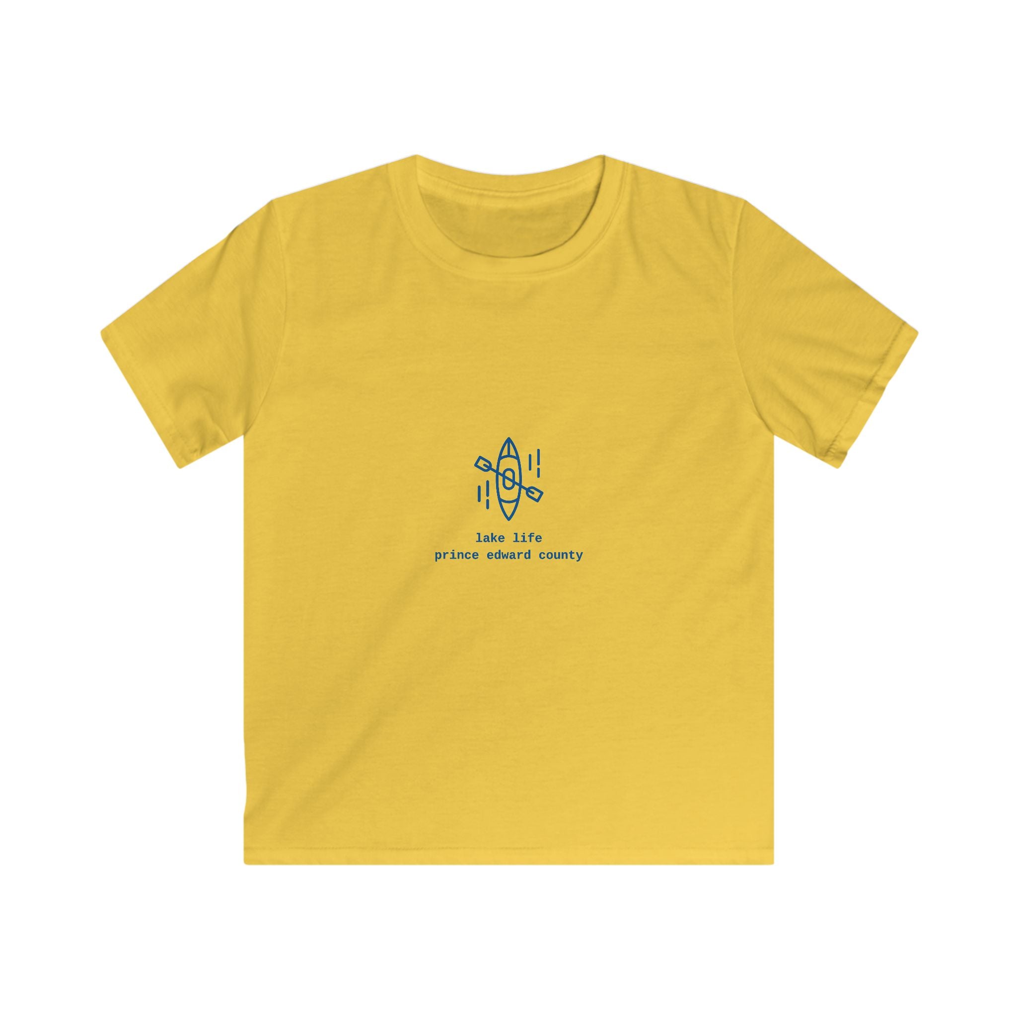 Lake Life Kayaker Prince Edward County Kids Tee