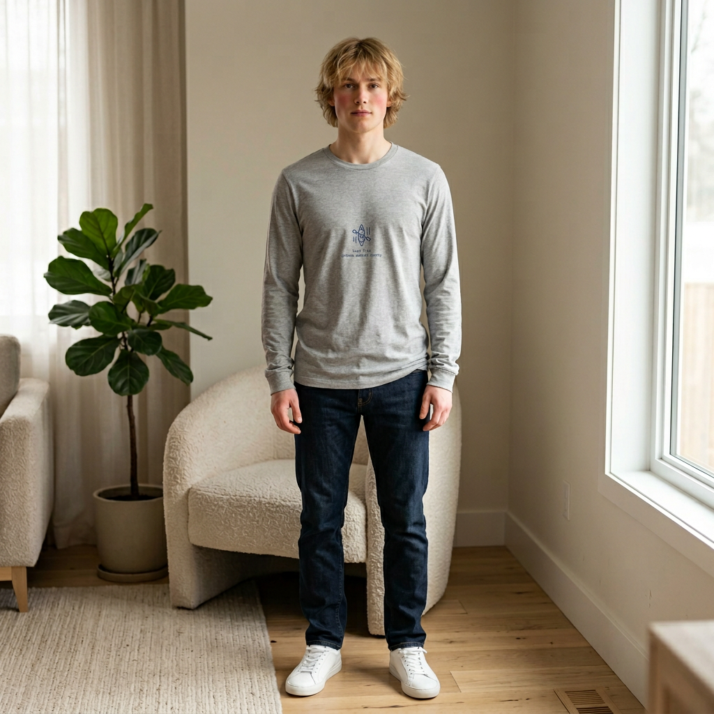 Lake Life Prince Edward County Graphic Long Sleeve Tee —blue on light colors