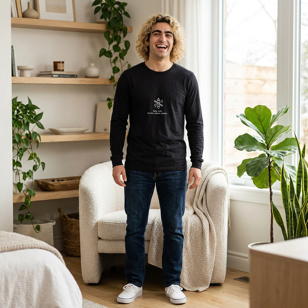 Lake Life Prince Edward County Long Sleeve Tee -gray on dark colors