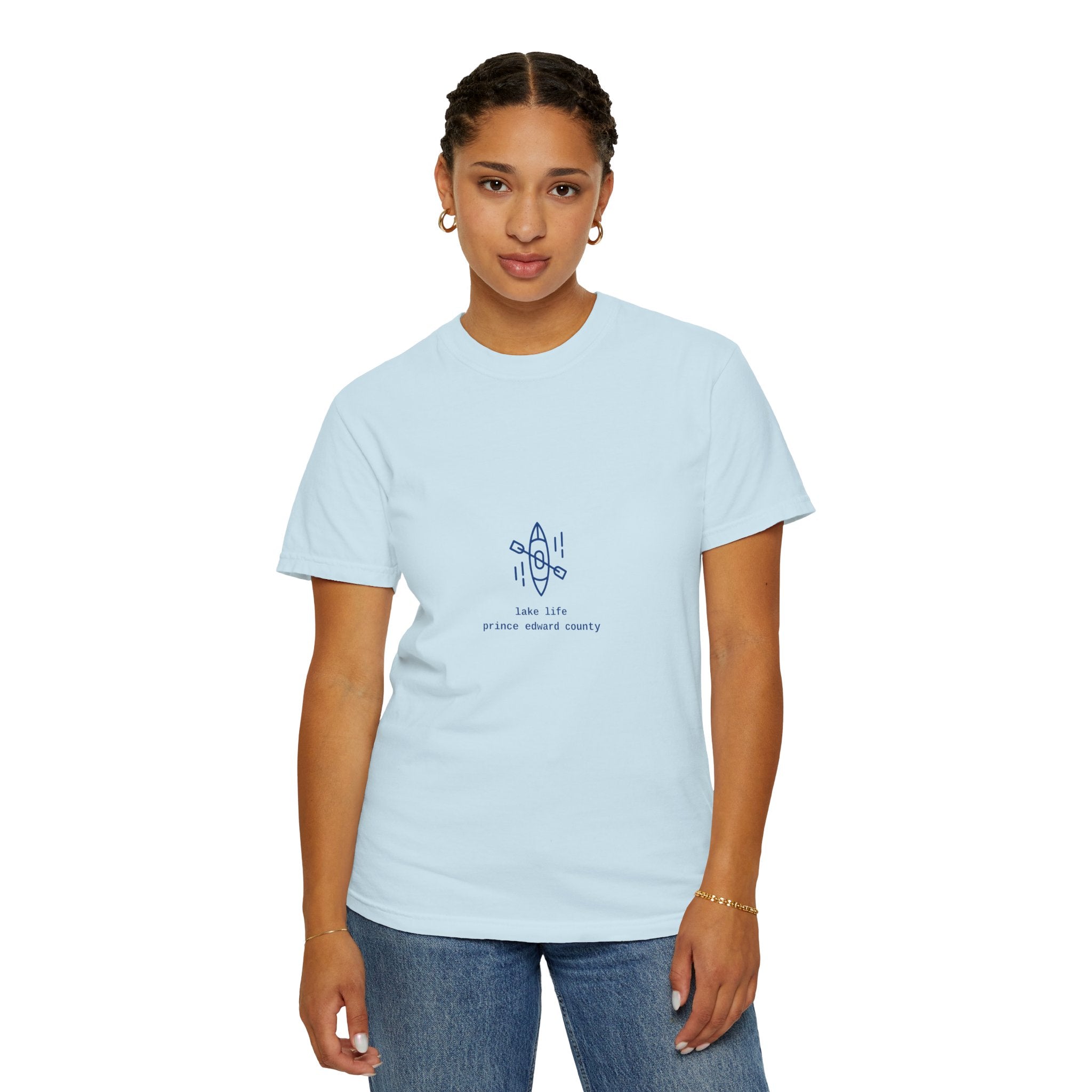 Lake Life Kayak T-Shirt — Small Chest Kayak Graphic