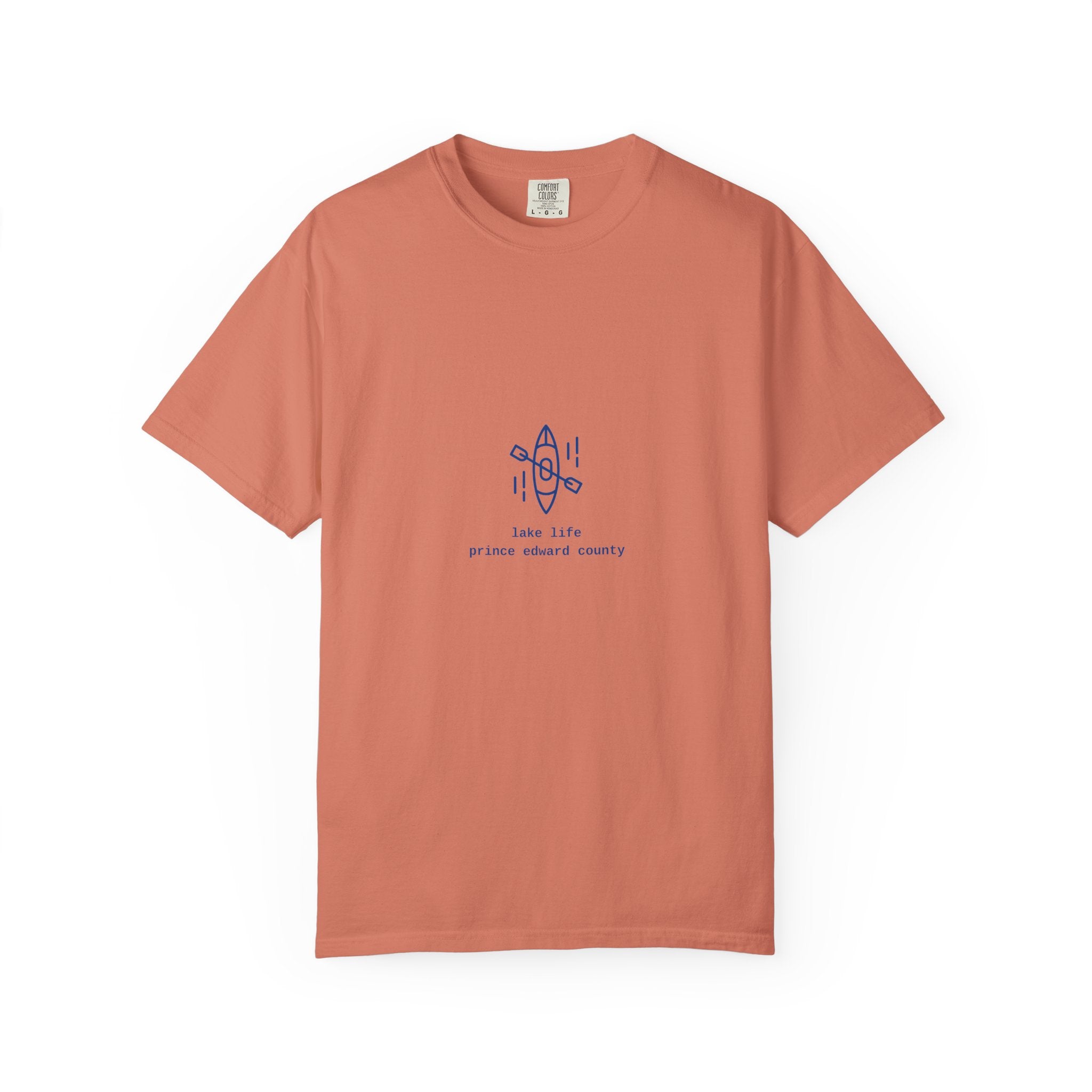 Lake Life Kayak T-Shirt — Small Chest Kayak Graphic