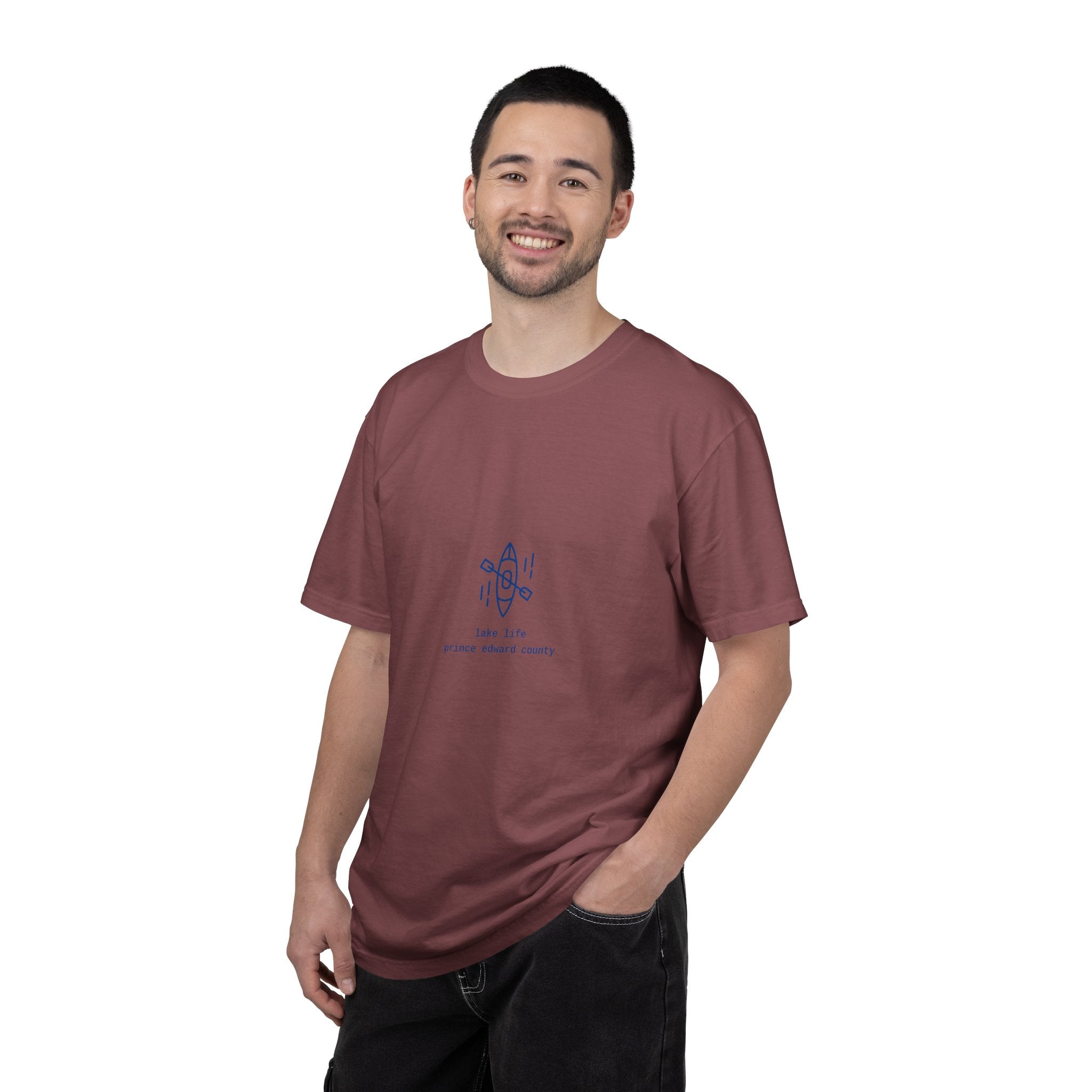 Lake Life Kayak T-Shirt — Small Chest Kayak Graphic