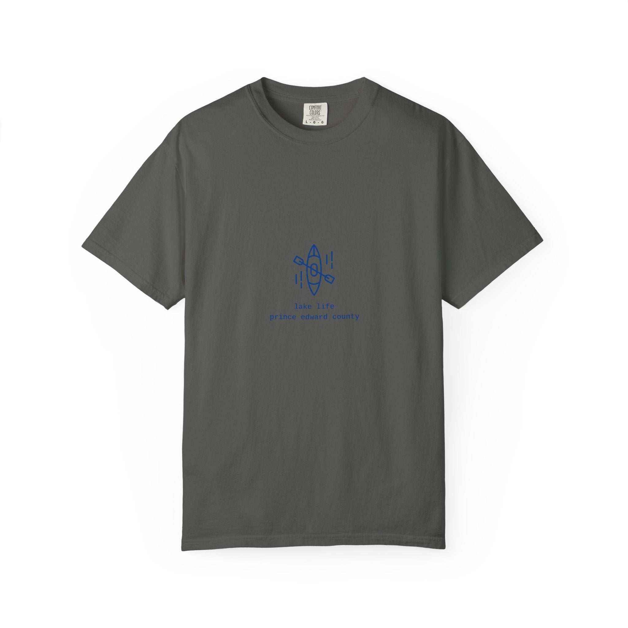 Lake Life Kayak T-Shirt — Small Chest Kayak Graphic