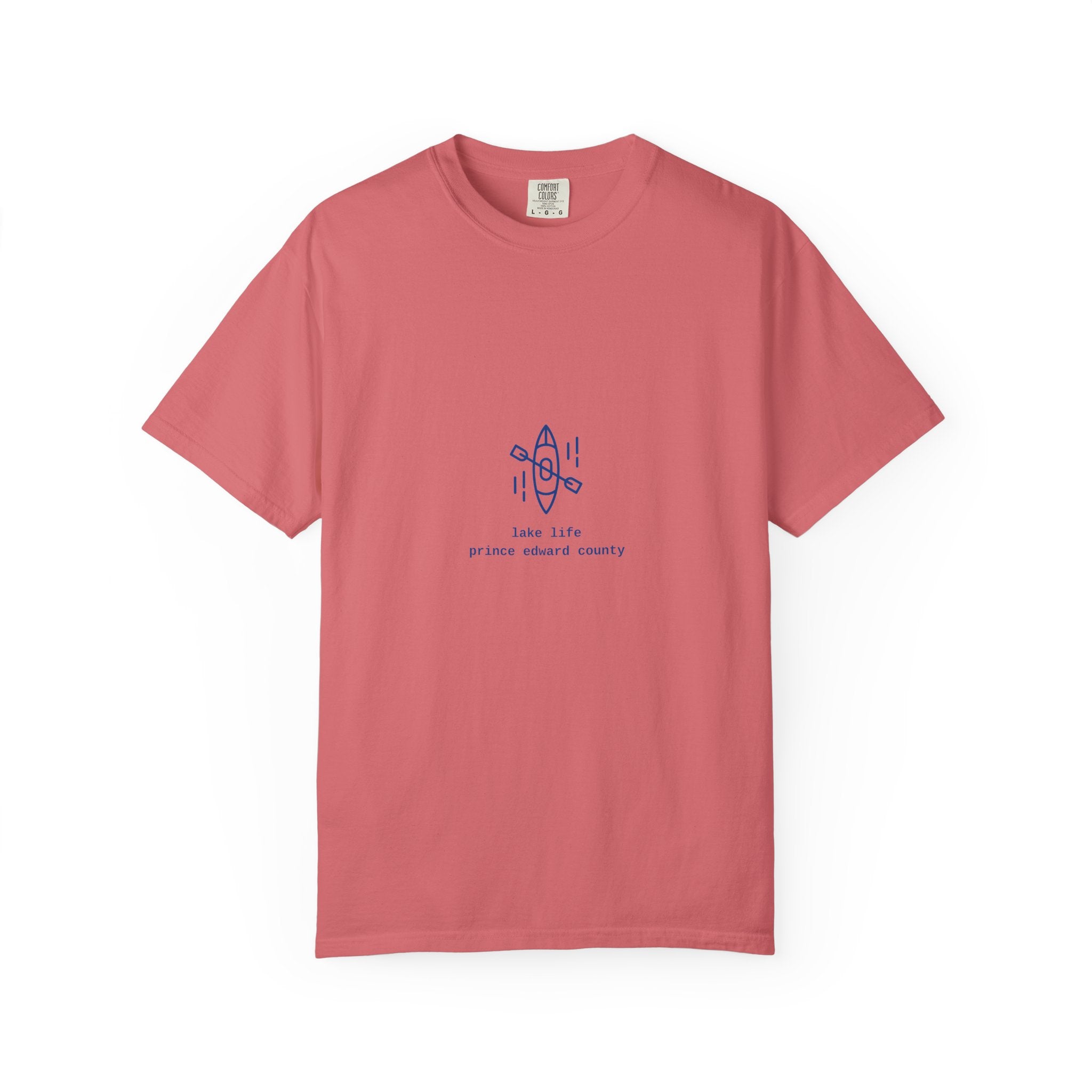Lake Life Kayak T-Shirt — Small Chest Kayak Graphic