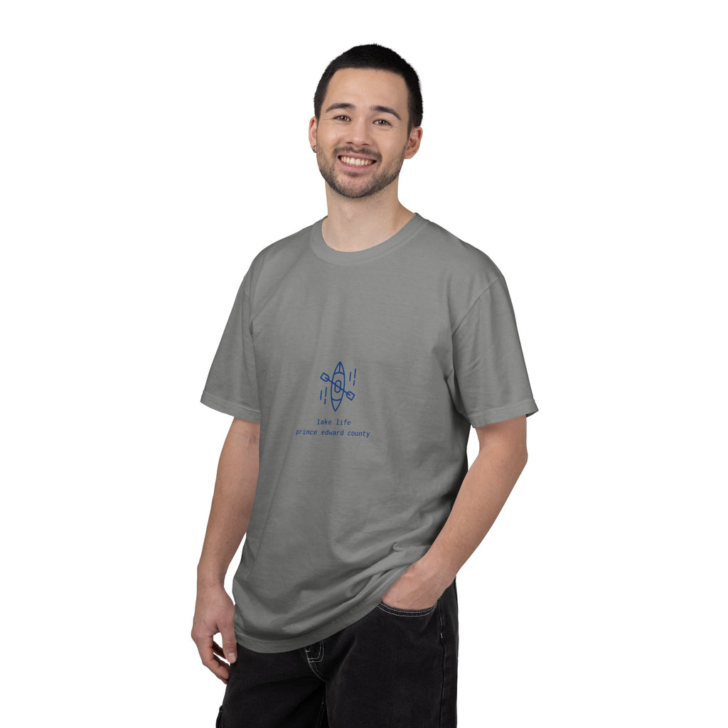 Lake Life Kayak T-Shirt — Small Chest Kayak Graphic