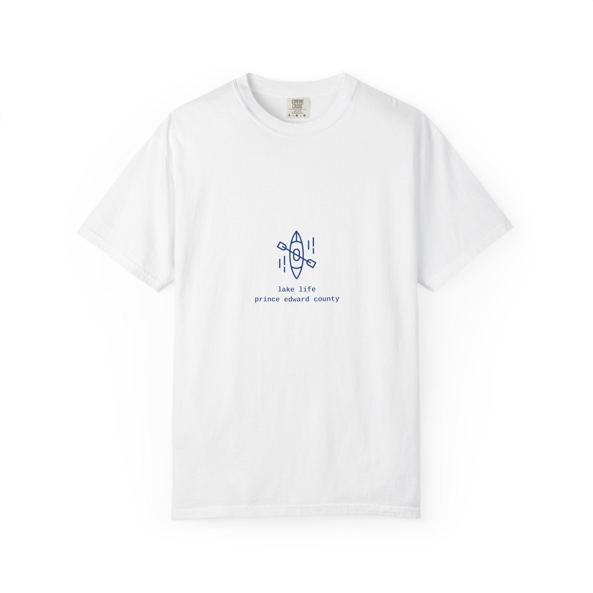 Lake Life Kayak T-Shirt — Small Chest Kayak Graphic