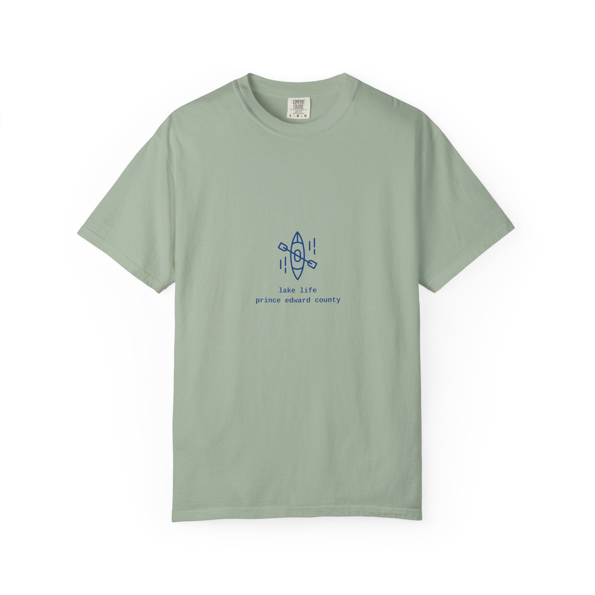 Lake Life Kayak T-Shirt — Small Chest Kayak Graphic